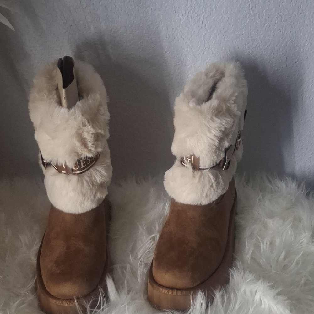 Guess Women's Denla Booties, Size 8, Color Brown